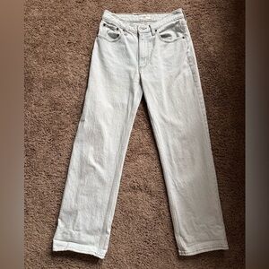 Abercrombie & Fitch Women's Light Wash Baggy Jeans